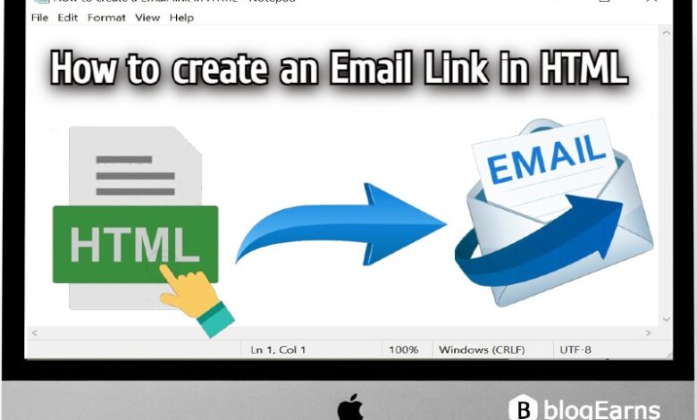 How to create a Email link in HTML