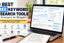 10 best free keyword research tools for bloggers, including Google Search Console, Keyword Planner, Google Trends, Semrush, Ahrefs, and AlsoAsked