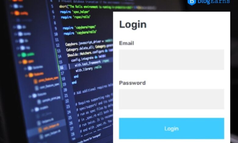 How to create a login or sign up form on an image