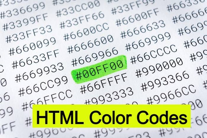 html color codes