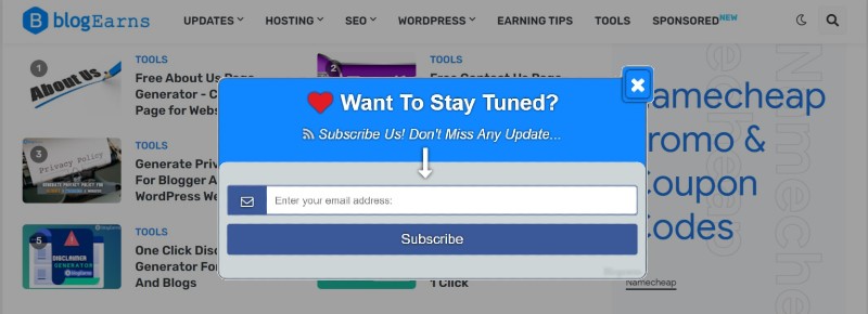 Popup_Email_Subscription_Box_For_Blogger