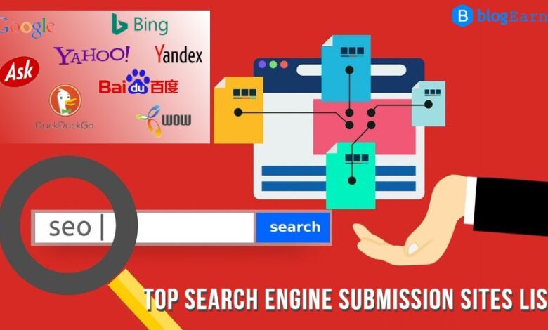 Top Search Engine Submission Sites List