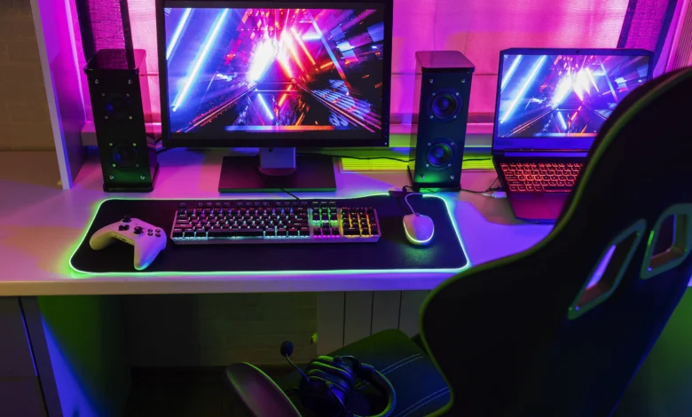 high-angle-gaming-setup-with-computer