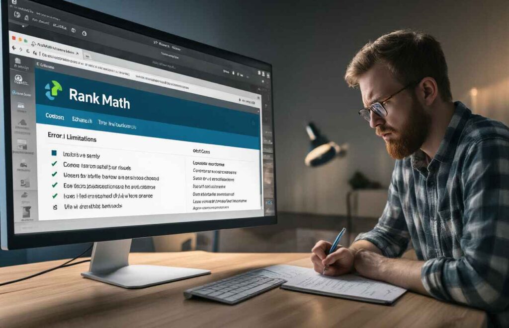 Rank Math Cons