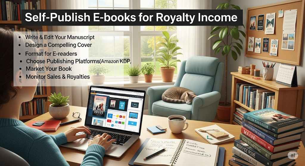Self-Publish E-books for Royalty Income