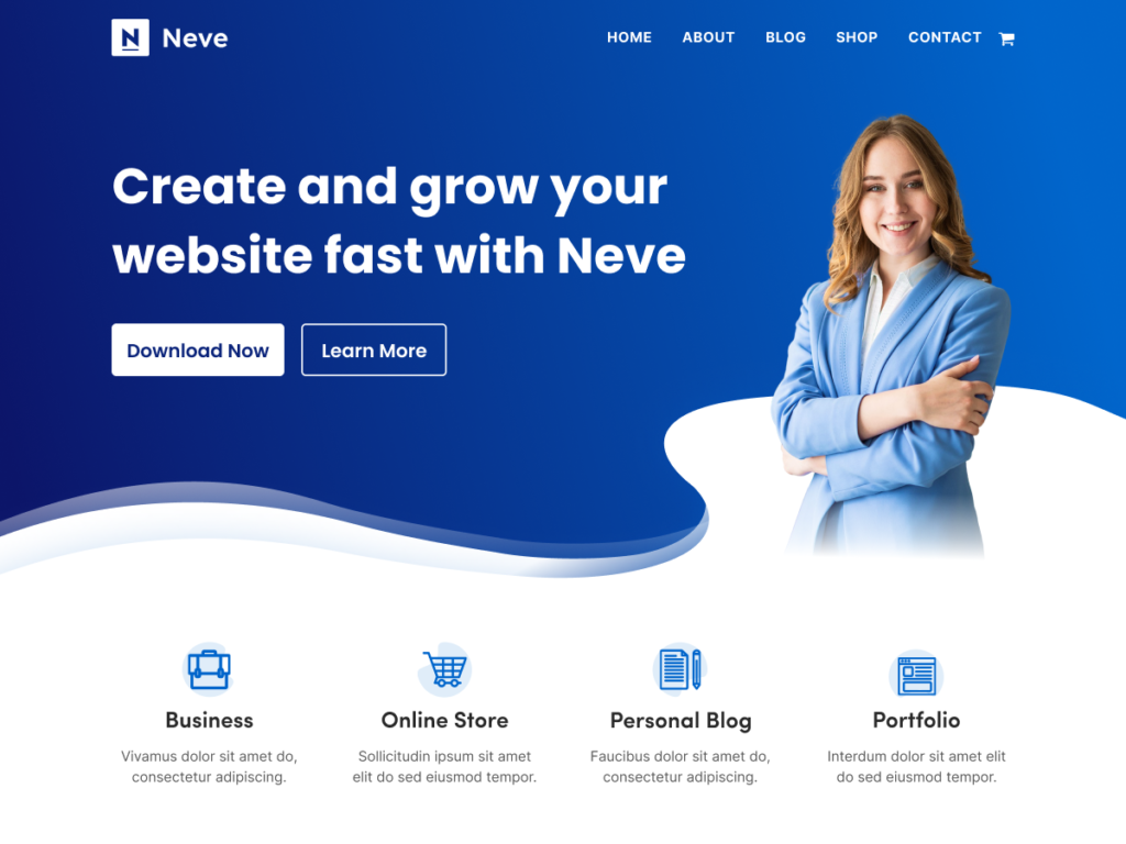 Neve - WordPress theme for free