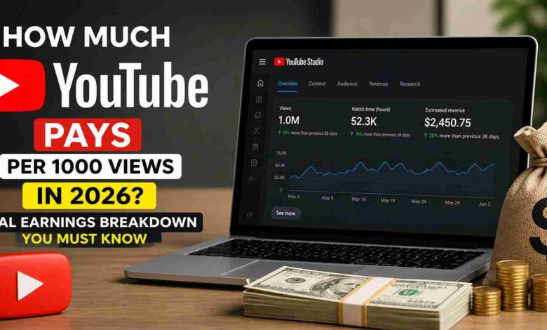 How Much YouTube Pays Per 1000 Views