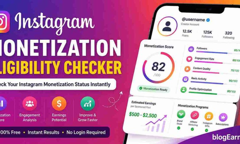 Instagram Monetization Eligibility Checker