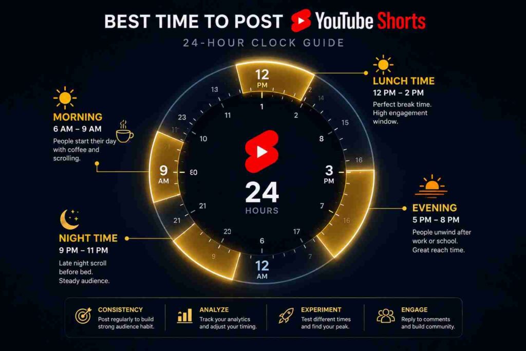 Timing matters for YouTube Shorts