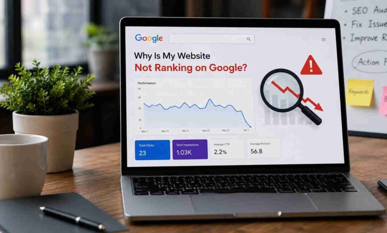 Why website not ranking on Google