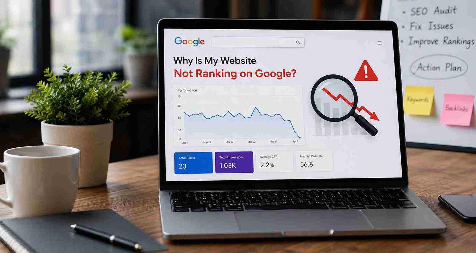 Why website not ranking on Google