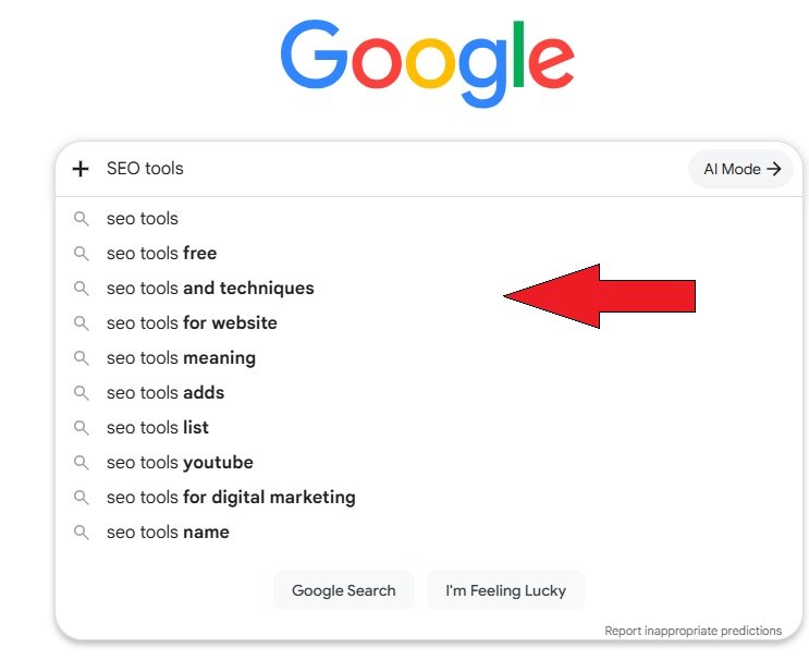 Google Keyword Suggestions