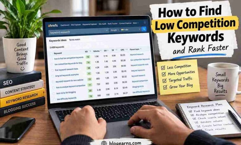 How to find low competition keywords