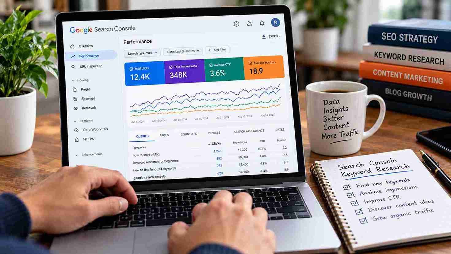 Google search console keyword research