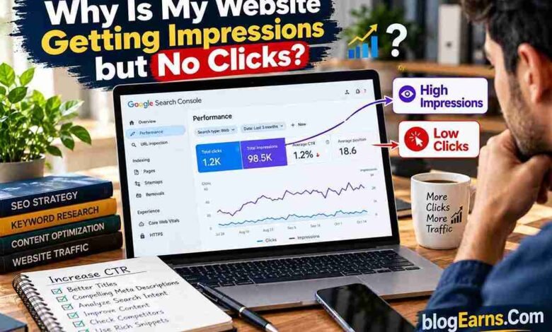 Why Is My Website Getting Impressions but No Clicks